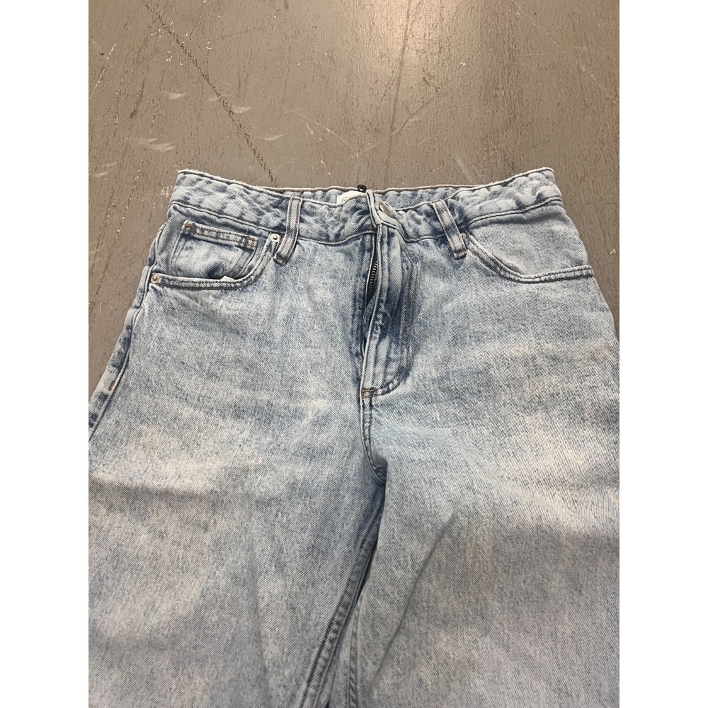 The Drop Jeans Womens 28 Blue Denim Light Wash Baggy Wide Leg Vintage Streetwear - Picture 6 of 13